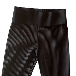 Blue Life Black Ribbed Elastic Waist Athletic Leggings Size M Great Condition!